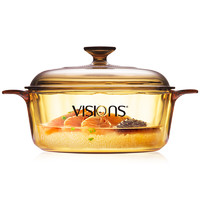 VISIONS 康宁 2.25L晶彩汤锅玻璃锅透明锅琥珀锅炖锅煮锅 VS-22