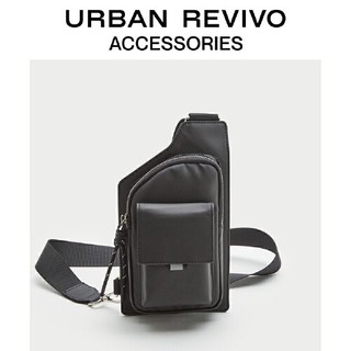 URBAN REVIVO AM40TBCN2002 男士配件简约多层结构胸包