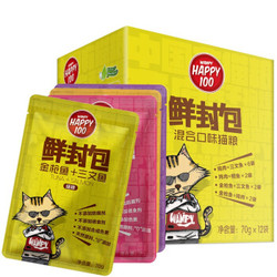 Wanpy 顽皮 猫用鲜封包 金枪鱼鸡肉 70g*12袋 *6件