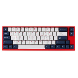 LEOPOLD 利奥博德 FC660M 66键 有线机械键盘 红蓝对决 Cherry红轴 无光