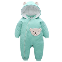  齐齐熊 cicibear QQ2327 婴儿连体衣 草绿色 80cm