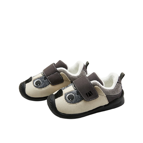EUROBIMBI 欧洲宝贝 哈士奇萌宠系列 儿童学步鞋 深灰色 3码(内长11.5cm)