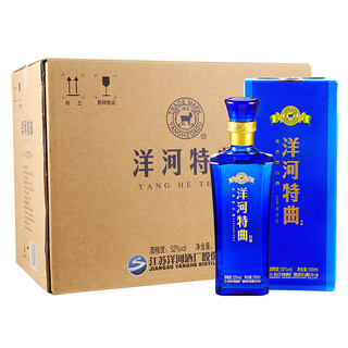 YANGHE 洋河 特曲 52%vol 浓香型白酒 500ml*6瓶 整箱装