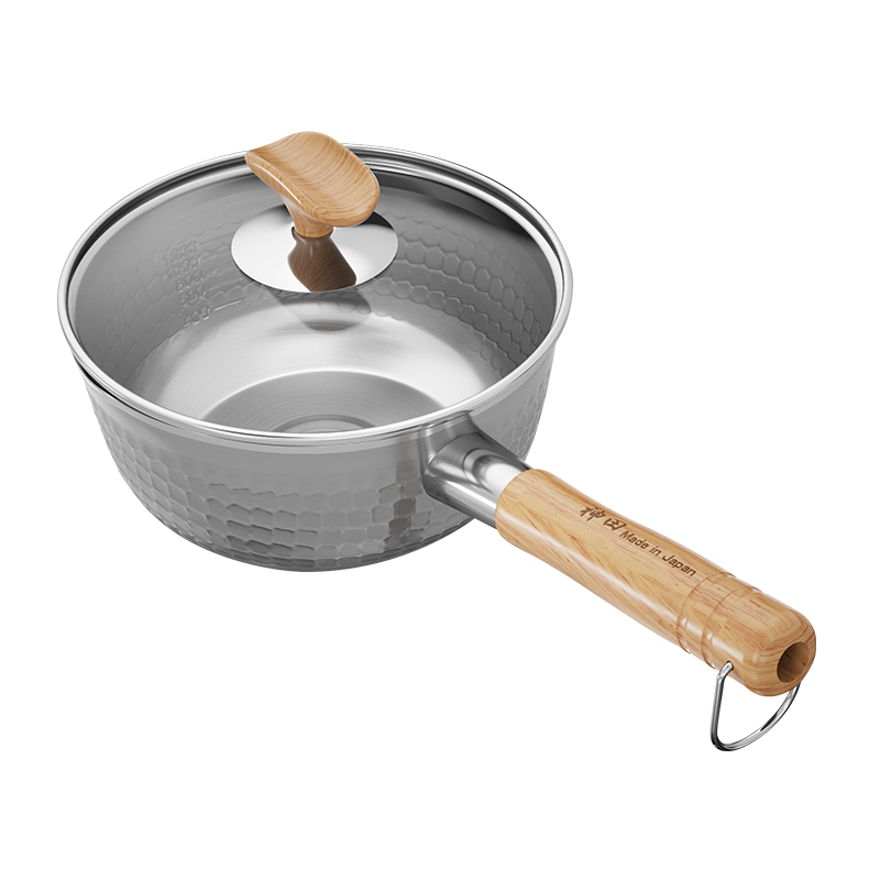 KANDA 神田 不锈钢带盖雪平锅