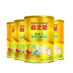 谷之爱小米米粉冲乳型680克钙铁锌680克DHA6个月宝宝营养辅食