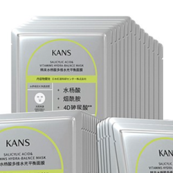 KANS 韩束 水杨酸多维水光平衡面膜25ml*20片