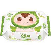 soondoongi 顺顺儿 婴儿湿巾 绿色带盖20片