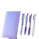 百乐+斑马 紫色可爱文具套装 4支组合装+紫色笔袋