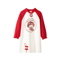 Hello Kitty 凯蒂猫 K156029 女童连衣裙 荔色 荔色 120cm