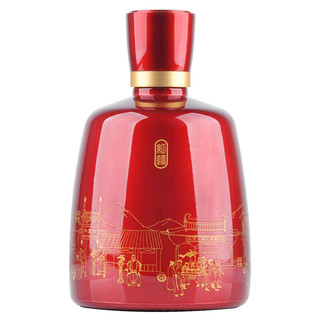 红星 百年酒 醇和红坛 43%vol 浓香型白酒 500ml 单瓶装