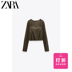 ZARA 女装 心形领上衣 01165694527