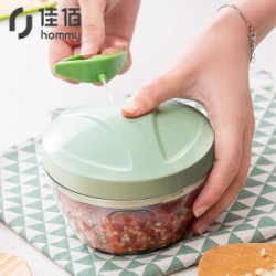 佳佰 多功能料理器蒜泥神器手动绞肉机粉碎机捣蒜器蒜末姜末大蒜头拉蒜器切菜器手拉神器小号 DP52700-JB *9件