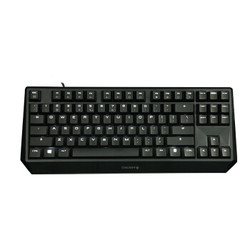 樱桃（Cherry）MX1.0 TKL G80-3811LSAEU-2  机械键盘 有线键盘 游戏键盘  87键背光机械键盘 黑色 青轴