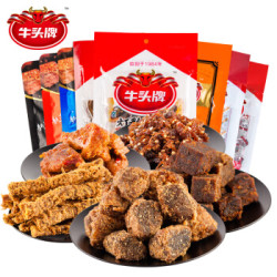 牛头牌 牛肉干 八袋福牛组合 309g *3件