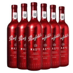 奔富红酒 麦克斯(Penfolds Max's)经典 西拉赤霞珠澳大利亚干红葡萄酒 整箱装750mL*6