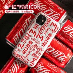 名创优品(MINISO)可口可乐经典PU皮手机壳手机保护套全包防摔复古 iPhone XS Max 款式随机发 *6件