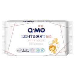 奇莫Q-MO轻柔纸尿裤试用装L3片(9-14kg)大号裸感超薄透气 *3件