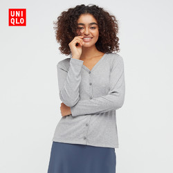 优衣库 女装 罗纹开衫(长袖) 436632 UNIQLO