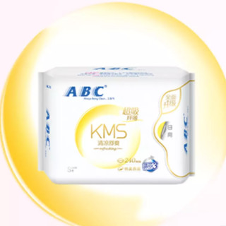 ABC KMS系列超薄清凉舒爽日用卫生巾 24cm*24片