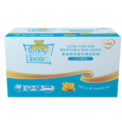 Teddy Bear 泰迪熊 呼吸特薄系列 纸尿裤 M136片
