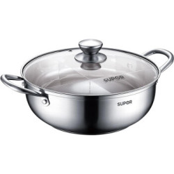 SUPOR 苏泊尔 ST28Z4 不锈钢汤锅 28cm *2件