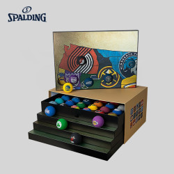 斯伯丁(SPALDING)篮球BAHBP30-002 NBA球队 限量mini PU球 NBA30支球队徽套装