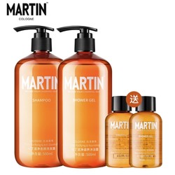 Martin 马丁 洁净洗沐套装（洗发水500ml+沐浴露500ml+赠洗50ml+浴50ml） *2件 +凑单品