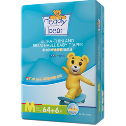 Teddy Bear 泰迪熊 呼吸特薄系列 纸尿裤 M64 6片