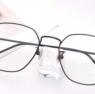 潮库 纯钛近视眼镜男女款+1.56防蓝光镜片
