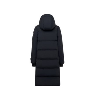 【反季】世纪之布GORE-TEX 鹅绒长款保暖女式羽绒服 L 黑藏青