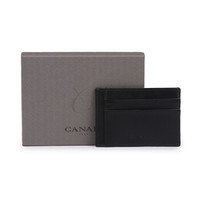 CANALI 康纳利 男士黑色皮革卡包卡夹礼盒款 P311410 NA00053 110 *2件