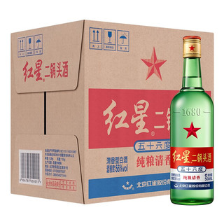 绿瓶 1680 二锅头 纯粮清香 56%vol 清香型白酒500mlx6