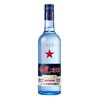 红星 北京红星二锅头蓝瓶绵柔8纯粮43度750ml单瓶装清香型高度白酒国产