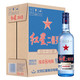 红星 二锅头酒 清香型白酒 蓝瓶（绵柔8纯粮）43度 750ml*6瓶 整箱装