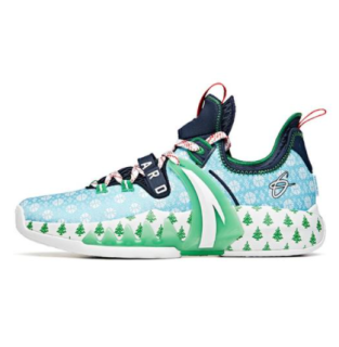 anta 安踏 海沃德2代 男子篮球鞋 112111103-3 圣诞/绿色/白色 41