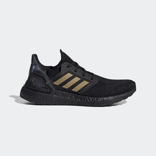 adidas 阿迪达斯 Ultra Boost 20 中性跑鞋 FW4322 黑金 40