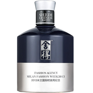 舍得 品味舍得 米兰国际时装周纪念版 52%vol 浓香型白酒 500ml*6瓶 整箱装