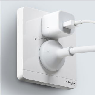 Schneider Electric 施耐德电气 AvatarOn绎尚系列 86型开关插座 绎尚白 45只装
