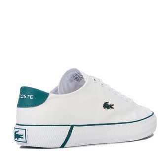 LACOSTE 拉科斯特 GRIPSHOT系列 男士低帮帆布鞋 739CMA00082 White Green UK11