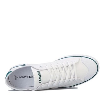 LACOSTE 拉科斯特 GRIPSHOT系列 男士低帮帆布鞋 739CMA00082 White Green UK11