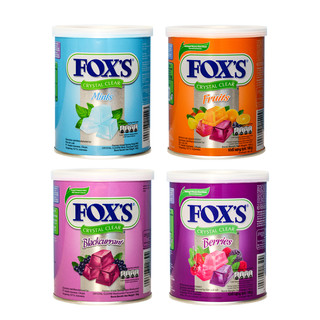 印尼进口霍士FOX`S水晶糖水果糖混合水果味进口硬糖什锦果汁糖果