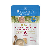 BELLAMY'S 贝拉米 有机婴儿苹果肉桂味米粉 125g/袋 *2件