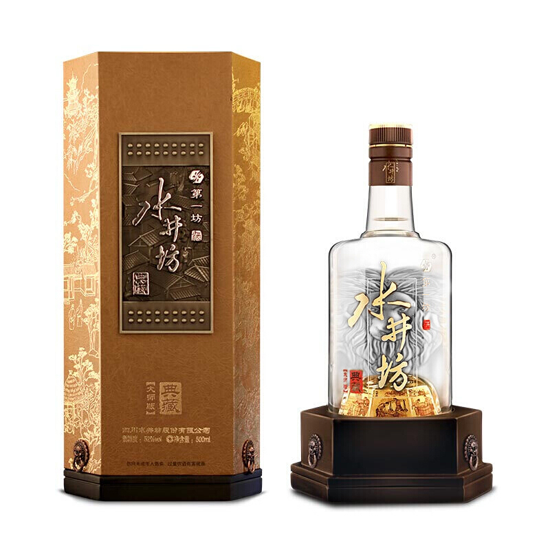 swellfun 水井坊第一坊酒典藏大师版52%vol 浓香型白酒500ml 单瓶装