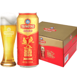 TSINGTAO 青岛啤酒 福罐 500ml*12听*2箱装 *2件