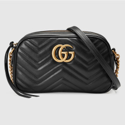 GUCCI 古驰 GG Marmont系列 447632 女士绗缝相机包 小号