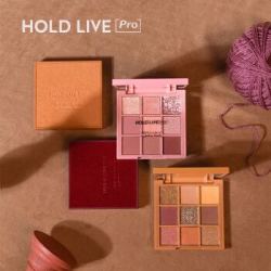 HOLD LIVE红丝绒蜜意眼影 9色珠光哑光九宫格眼影盘 粉质细腻易上色不飞粉 604摩卡奶茶