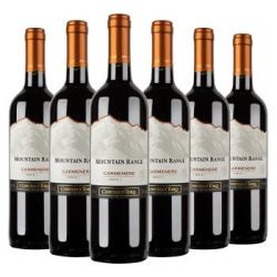 干露 (Concha y Toro)云巅卡曼纳干红葡萄酒 750ml*6瓶 整箱装 智利进口红酒 *3件