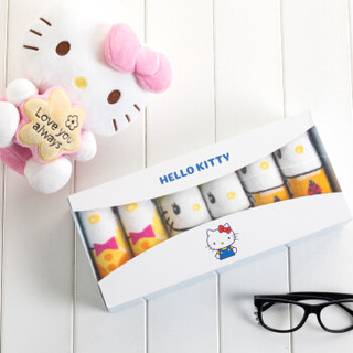 日本内野(UCHINO) 方巾礼盒 KITTY与小动物方巾  6条装