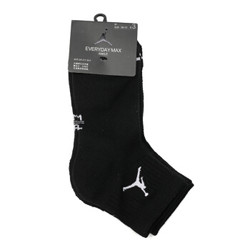 耐克NIKE 男子 袜子 JUMPMAN QTR 3PPK 运动配饰 SX5544-010 M