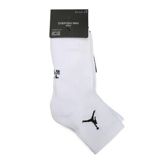 耐克NIKE 男子 袜子 JUMPMAN QTR 3PPK 运动配饰 SX5544-100 S码